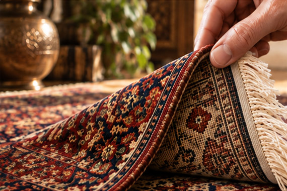 Exemen d'un tapis