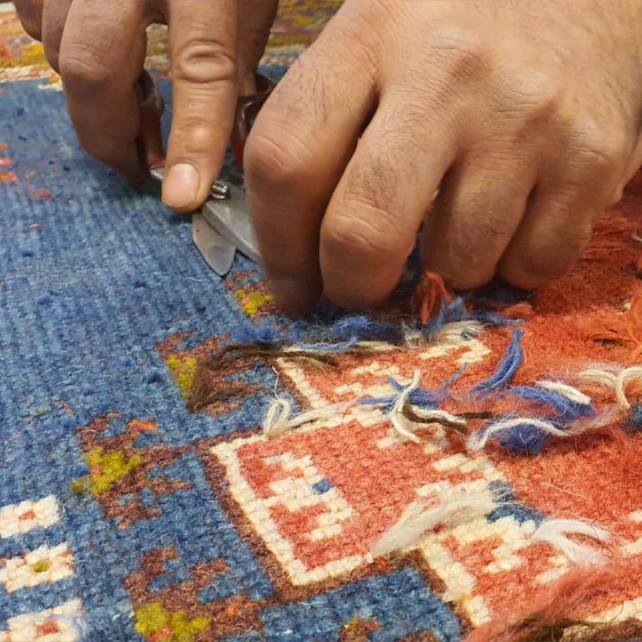 Restauration d'un tapis